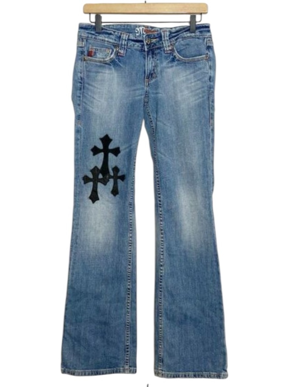 Miss Me Jeans Size 25 Bootcut/flare Y2K Embellished Pockets gothic low rise